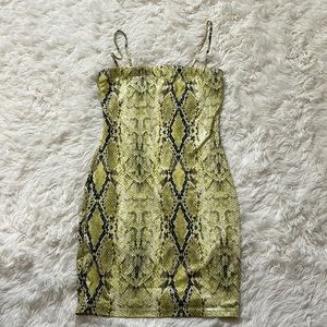 Snakeskin pattern dress from fashion nova